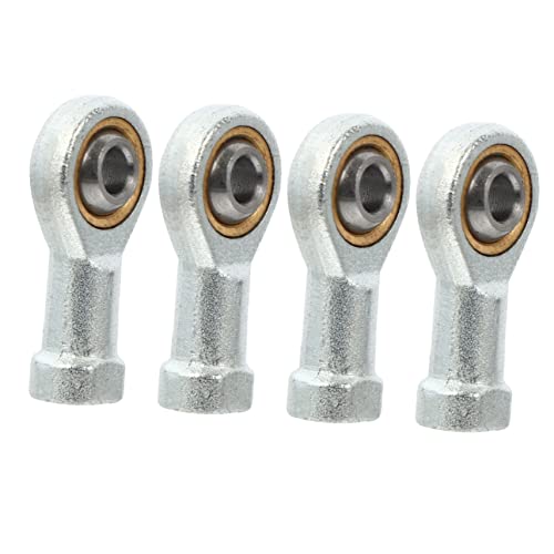 ABOOFAN 4Pcs Self Lubricating Female Thread Rod End Bearings Connectors for Machine Applications Excellent Load Bearing Performance Easy to Install Safe and Practical Design
