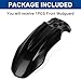 Motorcycle Front Wheel Mudguard, PSLER Dirt Bike Plastics Mud Guard, Crf50 Body Mudguard Kit for CRF50 Style 125CC Pit PRO Trail Dirt Bike, Tuttio Tutti Soleil 01 Electric Dirt Bike, Black