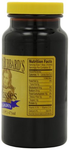 Mother Hubbards Golden Molasses, 16-Ounce (Pack of 6)