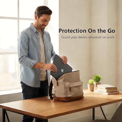 Image of Saco MacBook Neo Case 13 inch 2026 (A18 Pro, Model A3404), 1:1 Precision Fit | Official Black Clear | Matte Hard Shell Cover, Scratch & Fingerprint Resistant for New MacBook Neo 13 inch Case