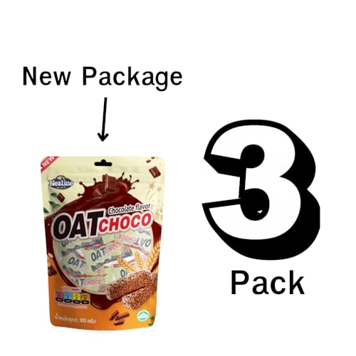 Image of Oat Choco - Chocolate Flavored Oat Bar (80g) pack of3, 1pack /8 Pcs.