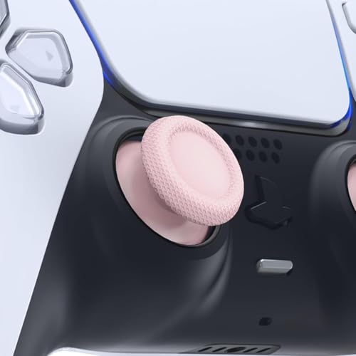 Image of Replacement Joystick Analog Caps for PS5 Controller | Anti-Slip Thumb Grips Cover Stick | Thumbstick Caps for PlayStation 5 DualSense Gamepad (Cherry Blossoms Pink)