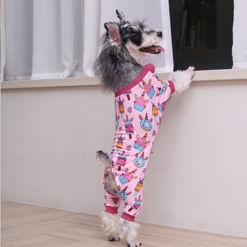 Image of CuteBone Small Dog Pajamas Shirt Stretchy Summer Puppy Pjs Soft Cat Onesies Pet Clothes for Daily Wear DA30M
