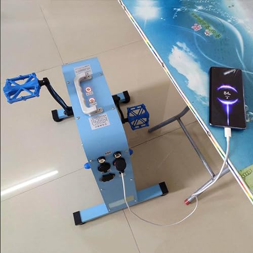 Pedal Hand Crank Foot Powered Generator, Multi-Output USB/12V/48V/220V for Charging Smartphones, Power Banks, Laptops, Electric Scooters, Ideal for Emergency Power and Outdoor Activities