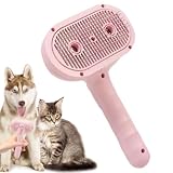 Cepillo Con Spray Para Gatos | Peine Antiestático Recargable Para Eliminación De Pelo,Cepillo de Perros con Vapor y Masajeador | para Gatos, Perros, Cachorros y Animales Pequeños