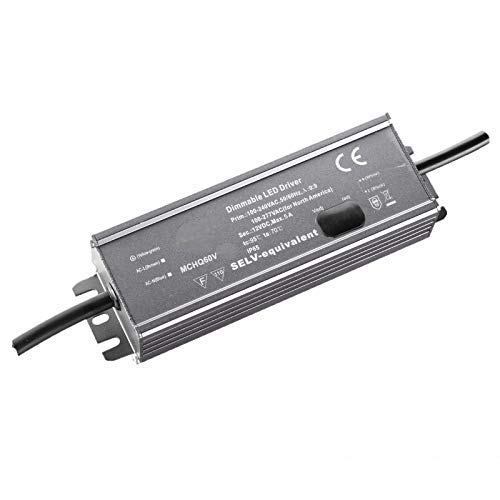 justierbarer LED Trafo mit PFC-Funktion 24V 60W 2,5A MM geprüft IP67 wassergeschützt auch für outdoor geeignet 157x53x36,5mm