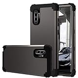 Fingic Samsung Note 10 Plus Case, Note 10 Plus Case, 3 in 1 Hybrid Hard PC Soft Silicone Heavy Duty Rugged Bumper Shockproof Full-Body Protective Phone Case for Samsung Galaxy Note 10 Plus, Gunmetal