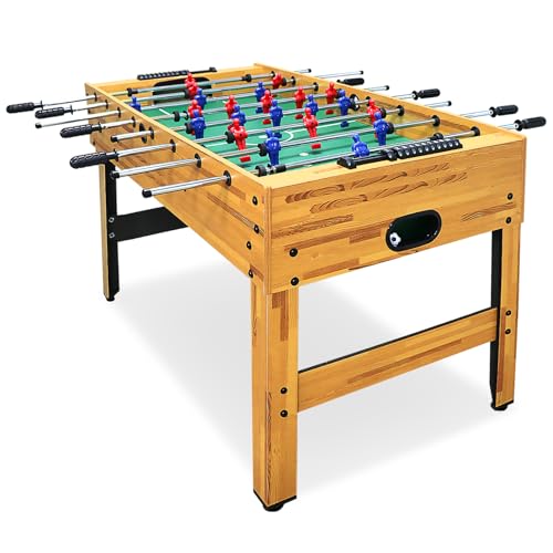 Seydrey 48\" Full Size Foosball Table, Table Soccer Set with 2 Footballs, Score Keeper, Solid and Sturdy Legs, Football Table for Home, Family, Kids, Adults