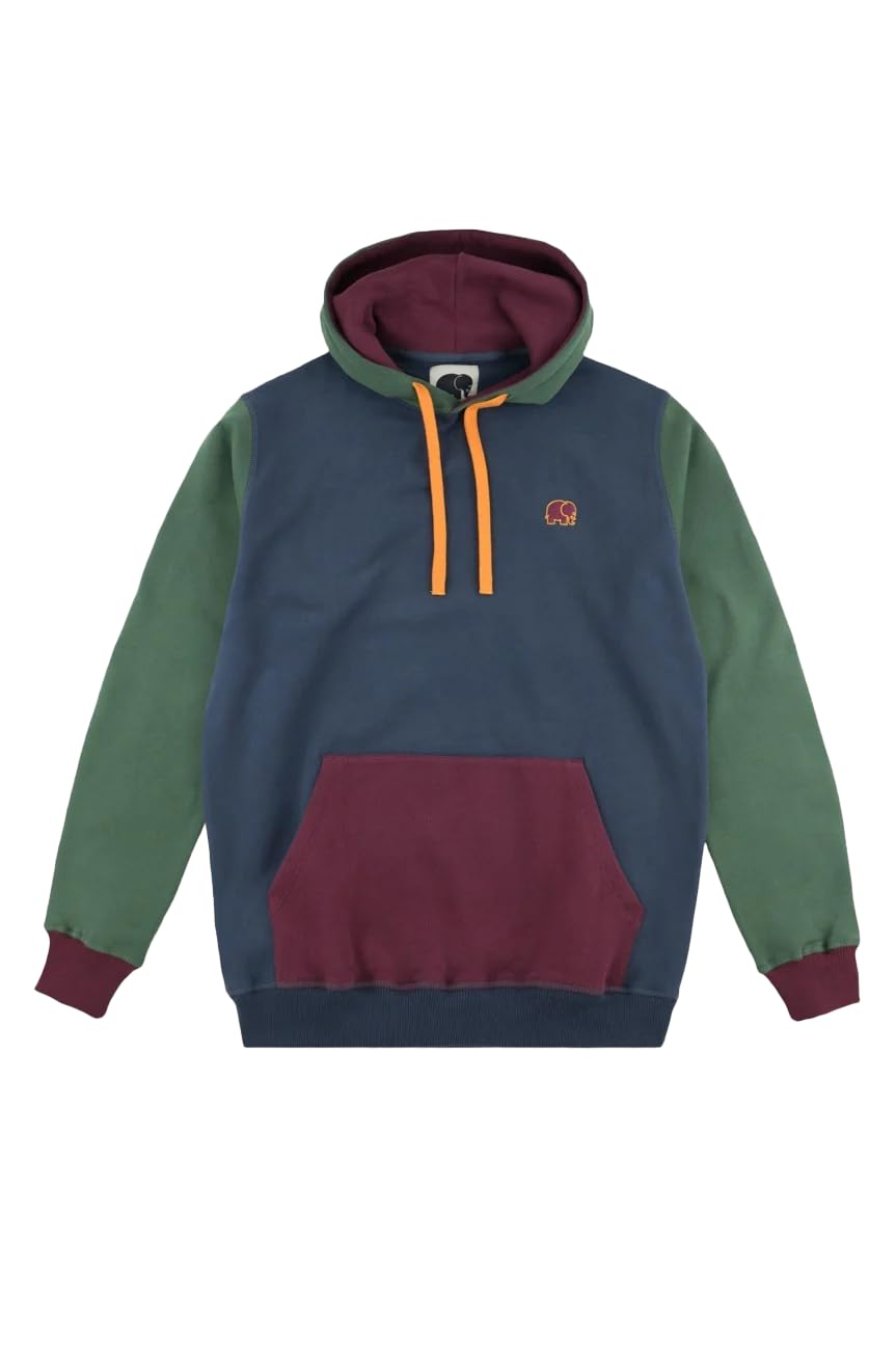 Męska bluza z kapturem 209010MCHN - niebieska, S