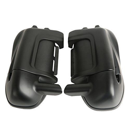 SLMOTO Matte Black Lower Vented Leg Fairings Glove Box Fit for 1983-2013 12 Harley touring models FLT, FLHT, FLHTCU, FLHRC, Road King, Street Glide, Electra Glide, Ultra-Classic, Road Glide
