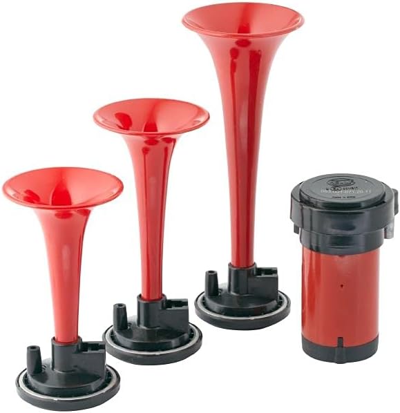 003001671 Triple-Tone Air Horn Kit with 12V Air Compressor and Mounting Bracket