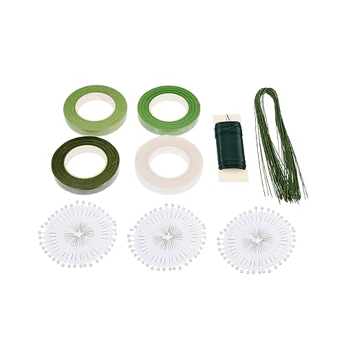 KALLORY DIY Floral Tool Set Flower Arrangement Kit Florist Wire Tapes Wraps for Dried Flowers Craft Making
