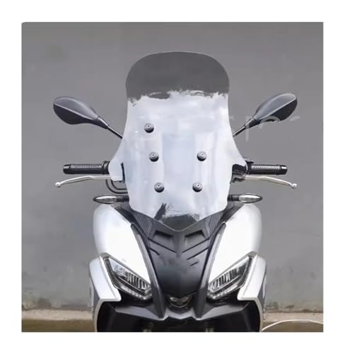 Motorrad Windschild Spoiler Für Aprilia Für SR GT 200 Für SR200GT Sr 200gt Grau Motorrad Windschutzscheibe Windschutz Front Glas