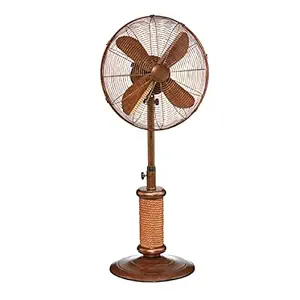 DecoBREEZE Adjustable Height Oscillating Outdoor Pedestal Fan, 18-Inch, Nautica