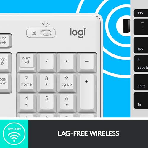 Image of Logitech MK295 Silent Wireless Combo, QWERTZ German Layout - White