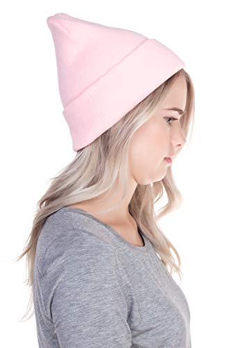 Image of Top Level Beanie Men Women - Unisex Cuffed Plain Skull Knit Hat Cap