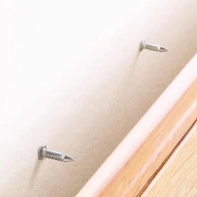 Dubbelkopige nagels, 300 stuks dubbele kop plintdraad, naadloze