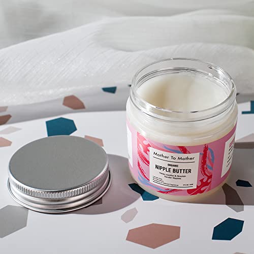 Organic Nipple Butter Breastfeeding Cream by Mother To Mother | Lanolin-Free, Safe for Nursing & Dry Skin, Non-GMO Project Verified, 2 FL oz, White, 2 Ounce - Image 4