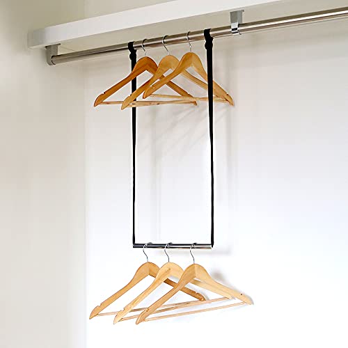 アイメディア ハンガーラック ブランコハンガー 収納力アップ 整理収納アドバイザー監修 工具不要 ハンガーバー クローゼット 吊り下げ