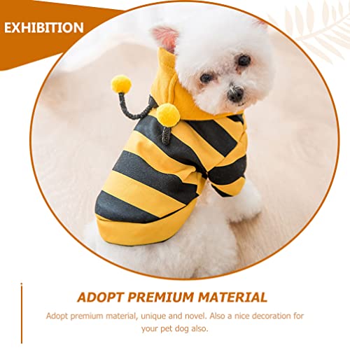 Striped Sweater Pet Costume Dog Hoodies: Cat Holiday Cosplay Warm Clothes Puppy Cute Hooded Coat Christmas Outfits for Cat Small Dogs Puppy Kitten XL Winter Clothing - Image 4