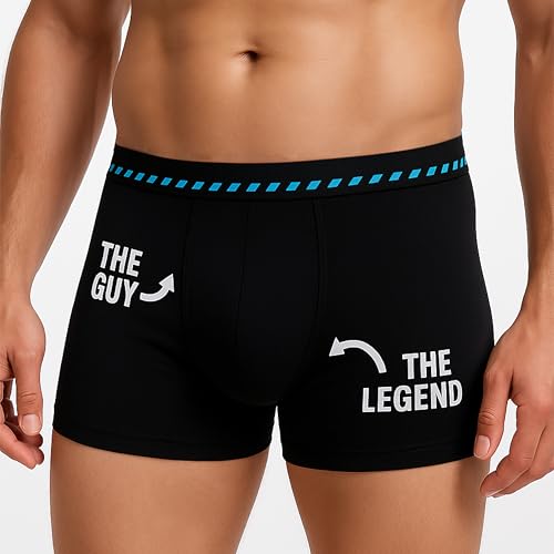 Novelty Men's Boxer Briefs with Choking, The Guy The Legend Design. Cotton Blend, Funny Underwear Gag Gifts for Men2