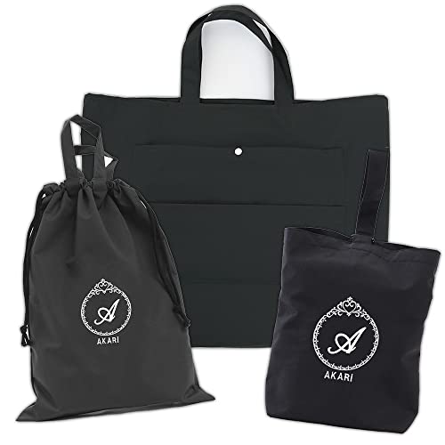 ご予約ページ　レッスンバッグ　シューズ入れ　体操着袋　ハンドメイド　黒 レッスンバッグ シューズケース 体操着袋 女の子【プリンセス 黒