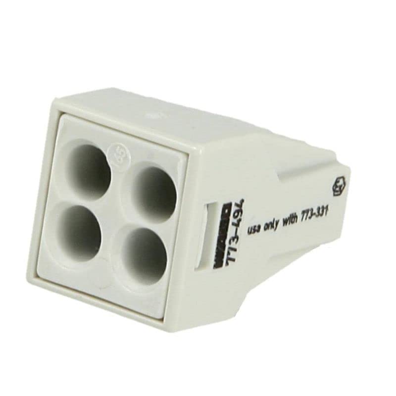 Dosenklemme flexibel: 1.5-2.5 mm² starr: 0.75-2.5 mm² Polzahl: 4 WAGO 773-494 1000 St. Lichtgrau
