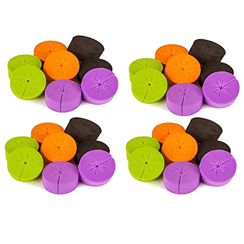 60 Pack Garden Clone Collars, 2 Inches Cloning Collars Inserts Premium Grade Foam, Better Than Neoprene for Hydroponics Plant Germination in DIY Cloner & Clone Machines (60 Pack)