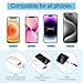 takyu Phone Lanyard, 2 Pack Adjustable CellPhone Lanyard Crossbody Neck Strap and 2 Pack Phone Wrist Strap with 2x Tether Metal Tabs for iPhone Android Smartphones-Black