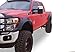 Bushwacker Cutout Pocket/Rivet Style Front Fender Flares | 2-Piece Set, Black, Smooth Finish | 20101-02 | Fits 2011-2016 Ford F-250 to F-450 Super Duty