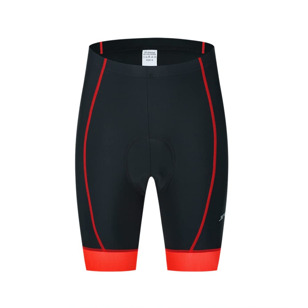 Cycling Shorts Women Men Coolmax Gel Padded Mountain Bike Pants MTB Road Tights Red