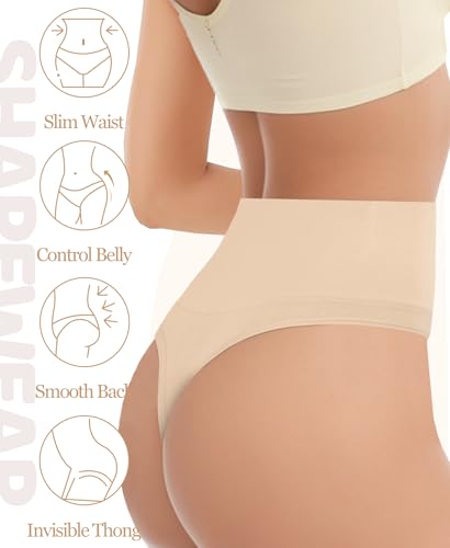 Image of ZENUTA 1 PACK Thong Shapewear Tummy Control, Shaping Seamless Underwear for Women, Body Shaper Tummy Control Panties Girdle (XL-XXL, Nude)