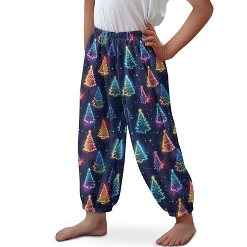 Image of Unisex Little Kids Yoga Trousers Bohemian Beach Pants Baggy Harem Activewear for Boys and Girls Age 3-10