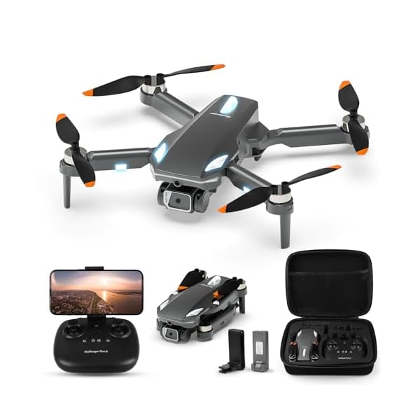 Drone with Camera 1080P, RC Quadcopter Foldable Mini Drone for Beginners, One Key Start/Altitude Hold/Gesture Selfie, Cool Toys Gifts for Boys and Men (Grey)