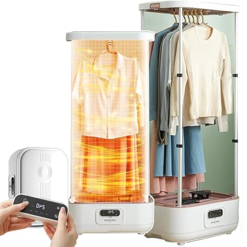 hocvseo Máquina De Planchar Automática, Plancha De Vapor Vertical De 900 W, 3 Niveles Ajustables, con Control Remoto, Máquina De Eliminación De Arrugas Plegable para Planchar Ropa, para Ropa, Tela