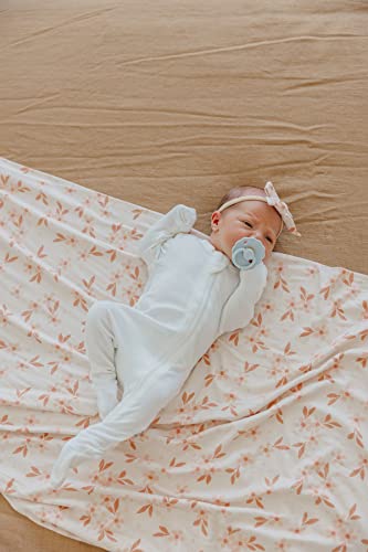 Image of Copper Pearl Swaddle Blankets for Newborns | Soft Stretchy Receiving Blankets for Boys and Girls | Large 46 x 46 Inch Baby Blankets | Lightweight and Breathable Swaddles | Rue