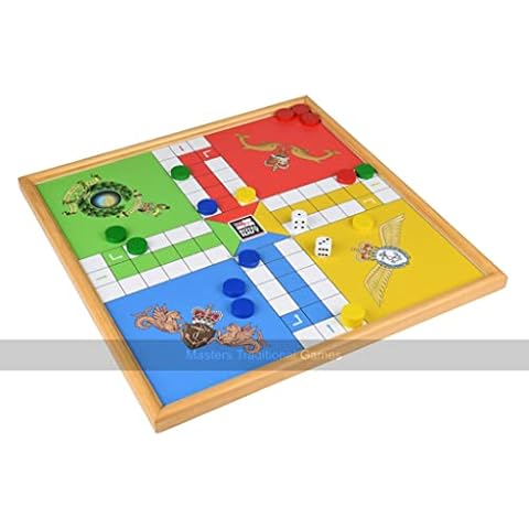 Masters Traditional Games Wooden Uckers Game - Royal Navy Edition Cover