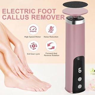 2 in 1 Pedicure Elettrico Professionale Piedi,Calli Piedi Rimozione,Rimuovi Calli Piedi Elettrico Velocità Regolabile,Kit Pedicure per Calli e Duroni e Talloni Screpolati,Cura dei Piedi e Manicure