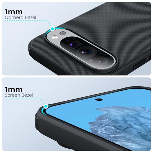 Image of Nillkin Case for Google Pixel 9 Pro XL (6.73'' Inch) Super Frosted Shield Pro Magnetic Suction Function Only Hard Back Soft Border (PC + TPU) Cover Raised Bezel Camera Protect Black