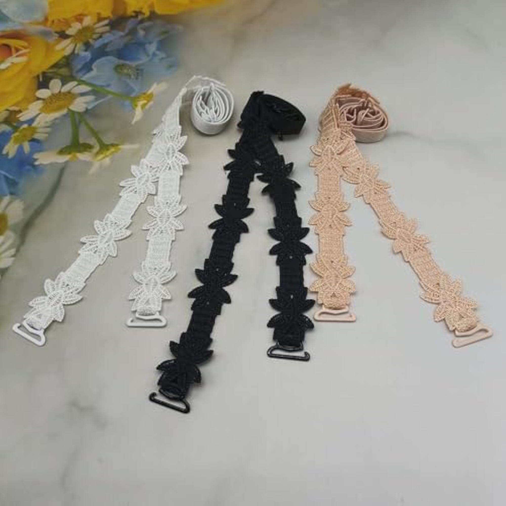 Embroidered Replacement Shoulder Strap Gradient Color Solid Soft Comfortable Back Strap