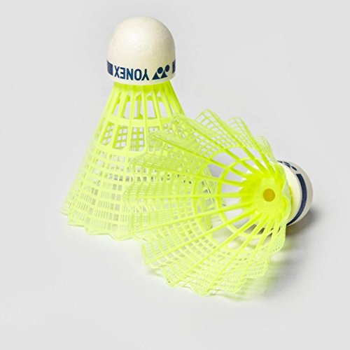 Image of Yonex ZR 100 Light Aluminum Blend Badminton Racquet with Full Cover, Set of 2 (Black /Blue) & Mavis 10 6X1 Nylon Shuttlecock (Blue /Yellow)