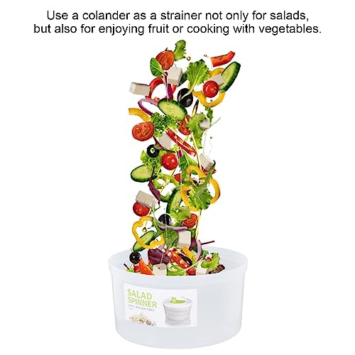 Centrifugadora De Salada, Secadora De Alface Com Escorredor E Escorredor Secador De Frutas E Vegetai