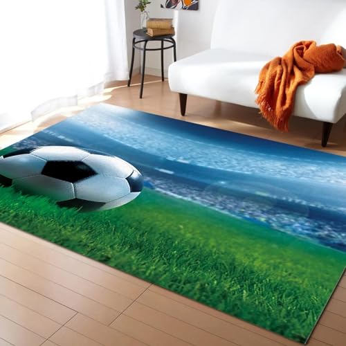 Alfombra de fútbol para sala de estar y zona de mesa de café 2