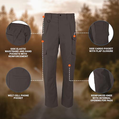 PROPPER Men's Lightweight Tactical Cargo Pants, Sheriff Brown, 44 x 30