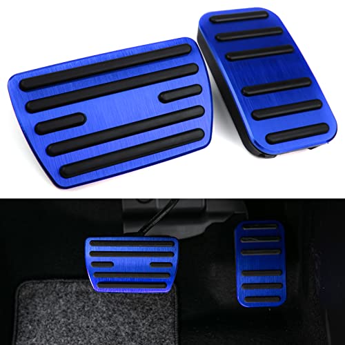 CKE Compatible with Honda Civic CRV Odyssey Pilot Passport Ridgeline Insight Accessories Sporty Car Pedals Foot Pedal Covers Brake and Accelerator Pedal Pads -Blue
