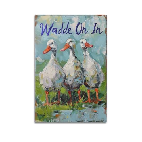 Affiches murales esthétiques Three-Ducks-Country_04 toile 60x90cm