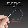 FTTH Outdoor Optical Fiber Drop Cable,G657A1,1 Core Single Mode,LSZH Black Jacket,1 Steel Wire+2 FRP Strength Member,1000 Meters/Roll