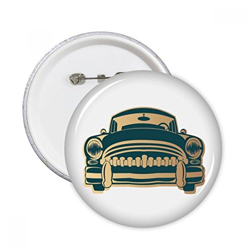 Cadeau vert classique voiture badge bouton rond pour passionné