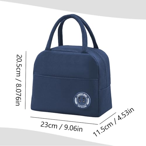 Miniatura 2 de Fonhrew Bolsa Termica Porta Alimentos 6l Bolsa Comida Trabajo Bolsa Térmica Para Almuerzo Porta Fiambrera De Gran Capacidad Lunch Bag Oficina Viaje Picnic Bolsa Isotermica Porta Alimento Azul