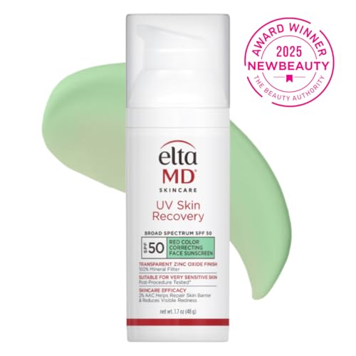 EltaMD UV Skin Recovery Green Tint All Mineral, Redness Reduction, Sensitive Skin Face Sunscreen SPF 50 - Image 2